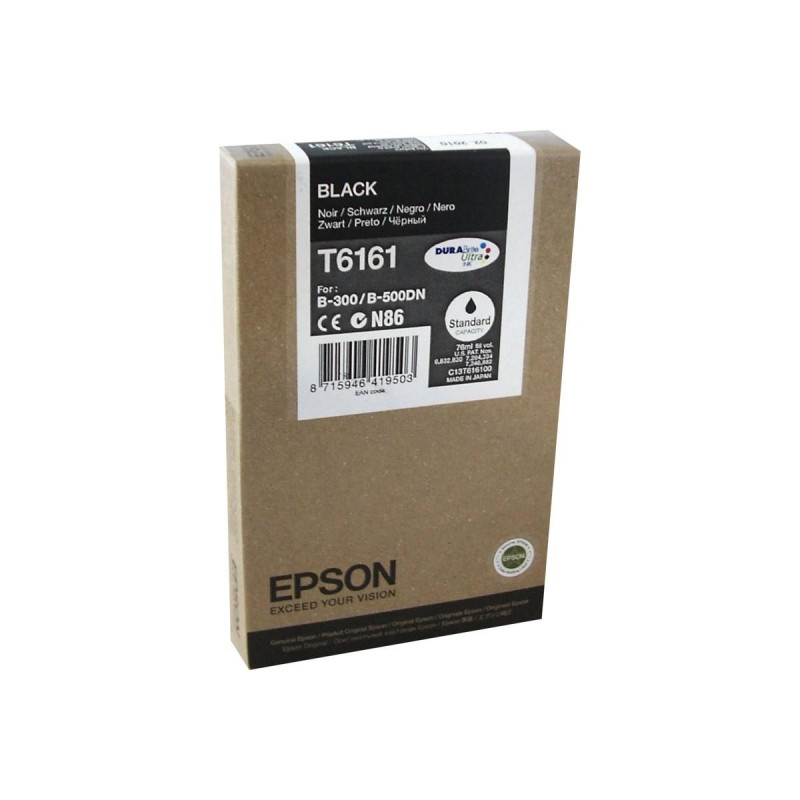 CARTUCCIA PLOTTER ORIGINALE (C13T616100, T6161) EPSON B300 (3K) NERO