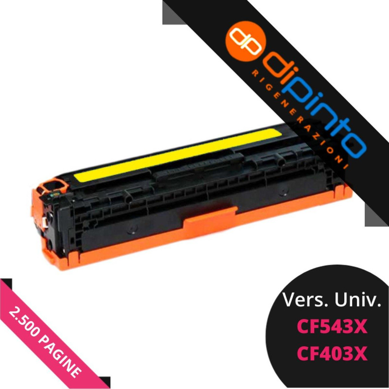 TONER COMPATIBILE (CF542X, CF402X, 045H, 054H) PER HP MFP M280NW (2,5K) GIALLO XL