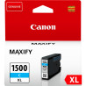 CARTUCCIA ORIGINALE (PGI-1500XLCY, 9193B001) CANON MB2050 (1,020K) CIANO XL