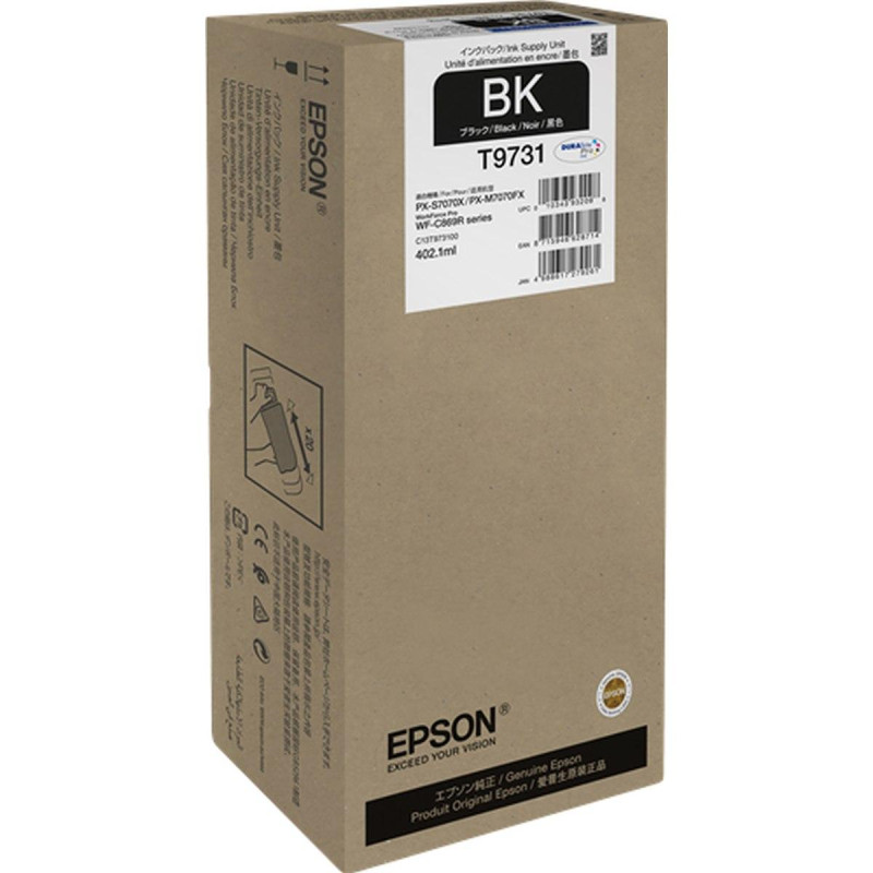 CARTUCCIA ORIGINALE (C13T973100, T9731) EPSON WF-C869RDTWF (22,5K) NERO