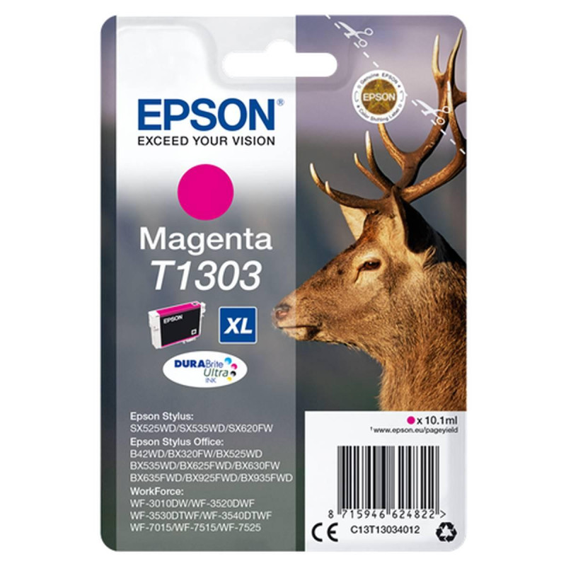 CARTUCCIA ORIGINALE (T1303) EPSON STYLUS OFFICE B42WD (755PAG) MAGENTA