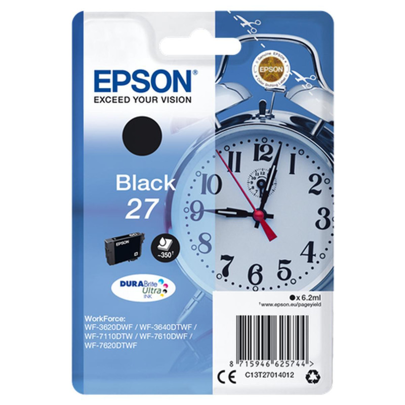 CARTUCCIA ORIGINALE (T2701, 27) EPSON WF3620DWF (350PAG) NERO