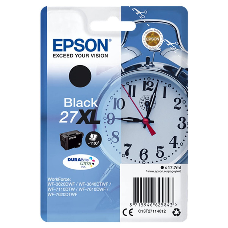 CARTUCCIA ORIGINALE (T2711, 27XL) EPSON WF3620DWF (1.100PAG) NERO XL