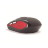 MOUSE USB WIRELESS AVANZATO NGS FLEA 1600 DPI - 5 PULSANTI - USO CON LA MANO DESTRA - COLORE NERO/ROSSO