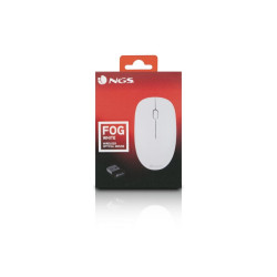 MOUSE USB WIRELESS NGS FOG 1000DPI - 3 PULSANTI - USO AMBIDESTRO - COLORE BIANCO