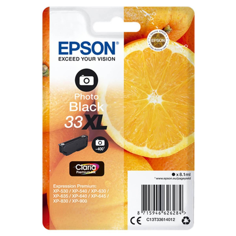 CARTUCCIA ORIGINALE (T3361, 33XL) EPSON XP530 (8,1ML) NERO PHOTO XL