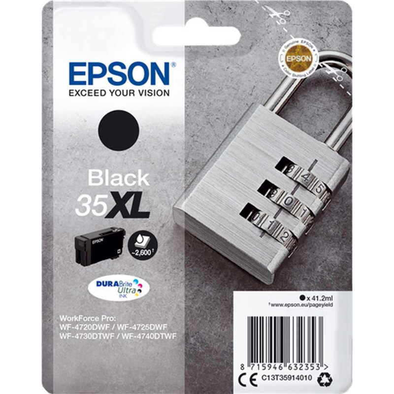 CARTUCCIA ORIGINALE (T3591, 35XL) EPSON WF4720DWF (2,6K) NERO XL
