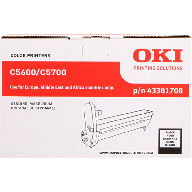 UNITÀ TAMBURO ORIGINALE (43381708) OKI C5600, C5700N (20K) NERO