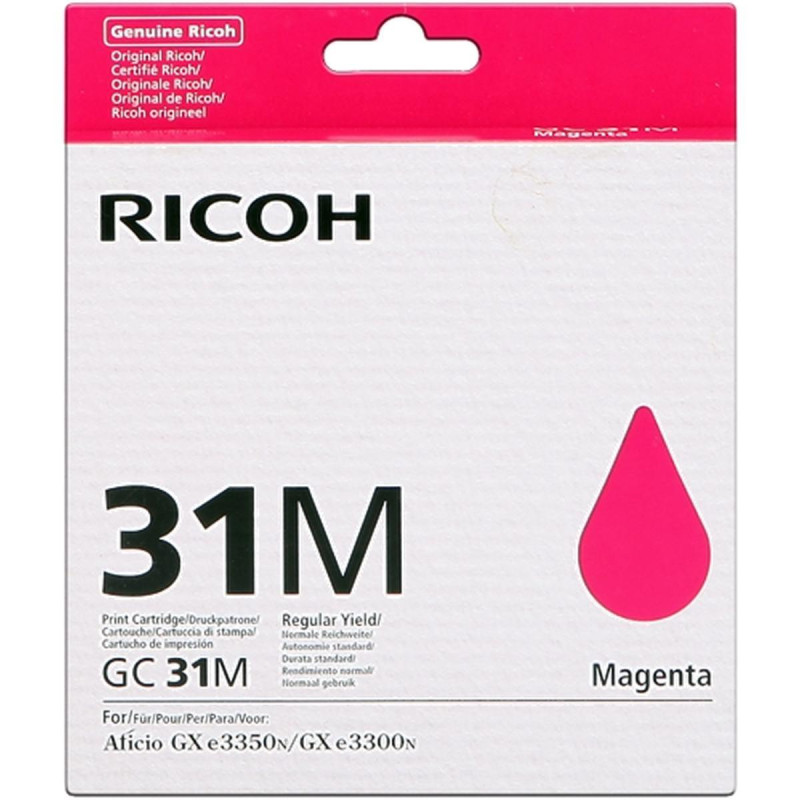 CARTUCCIA ORIGINALE (GC31M, 405690) RICOH AFICIO GX E3000N (1,9K) MAGENTA