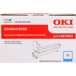 UNITÀ TAMBURO ORIGINALE (43870007) OKI C5650N, C5750N (20K) CIANO