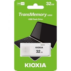 PENDRIVE KIOXIA TRANSMEMORY U202 USB 2.0 MEMORIA 32GB - BIANCO