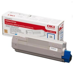 TONER ORIGINALE (43865723) OKI C5850, C5950N (6K) CIANO