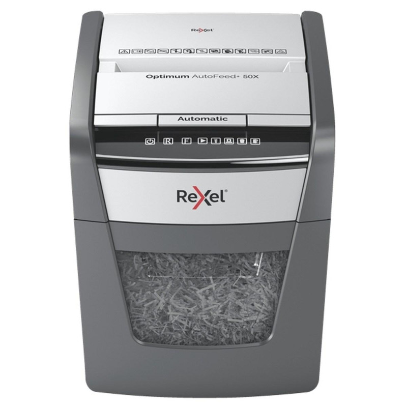 REXEL OPTIMUM AUTOFEED 50X DISTRUGGI DOCUMENTI CON TAGLIO AUTOMATICO DELLE PARTICELLE - 20L - ALIMENTAZIONE AUTOMATICA DA 50 FOG