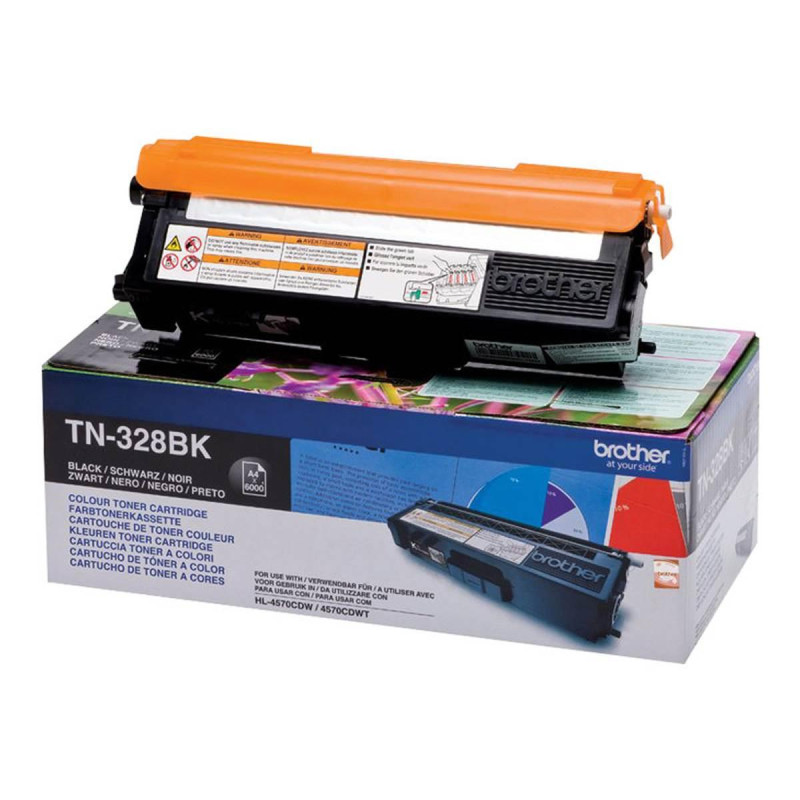 TONER ORIGINALE (TN328, TN328BK) BROTHER HL-L8250CDN (4K) NERO
