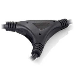 EQUIP CAVO DI ALIMENTAZIONE C13 2X IEC C13 FEMMINA - 1X IEC C14 MASCHIO - LUNGHEZZA 2,2 M - COLORE NERO