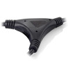 EQUIP CAVO DI ALIMENTAZIONE C13 2X IEC C13 FEMMINA - 1X IEC C14 MASCHIO - LUNGHEZZA 2,2 M - COLORE NERO