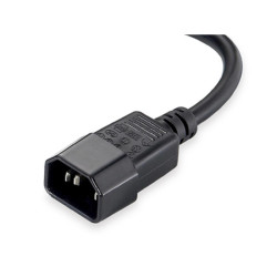 EQUIP CAVO DI ALIMENTAZIONE C13 2X IEC C13 FEMMINA - 1X IEC C14 MASCHIO - LUNGHEZZA 2,2 M - COLORE NERO