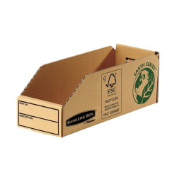 FELLOWES BANKERS BOX EARTH VASSOIO DI CARTONE DA 98 MM - MONTAGGIO MANUALE - CARTONE RICICLATO CERTIFICATO FSC - COLORE MARRONE