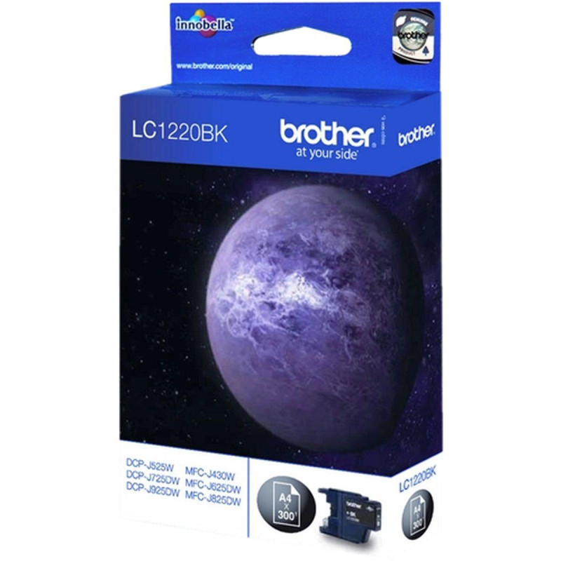 CARTUCCIA ORIGINALE (LC-1220, LC-1220BK) BROTHER DCP-J525W (300 PAG) NERO