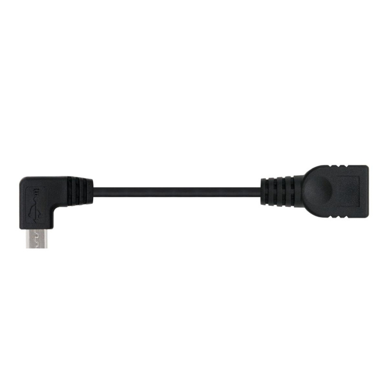 CAVO MICRO USB 2.0 OTG NANOCABLE ANGOLATO MASCHIO A USB-A FEMMINA 15 CM