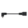 CAVO MICRO USB 2.0 OTG NANOCABLE ANGOLATO MASCHIO A USB-A FEMMINA 15 CM