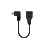CAVO MICRO USB 2.0 OTG NANOCABLE ANGOLATO MASCHIO A USB-A FEMMINA 15 CM