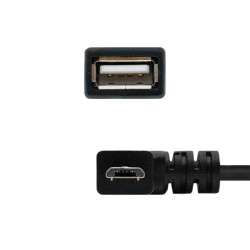 CAVO MICRO USB 2.0 OTG NANOCABLE ANGOLATO MASCHIO A USB-A FEMMINA 15 CM
