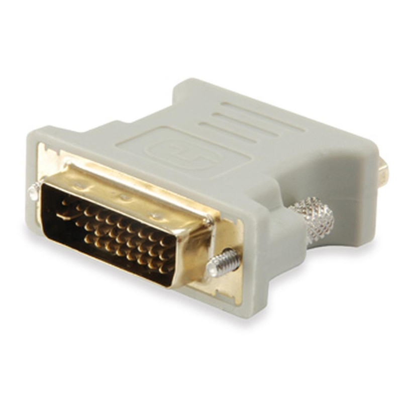 ADATTATORE EQUIP DVI-A MASCHIO A VGA FEMMINA HDB15 - SUPPORTA RISOLUZIONI FINO A 1280 X 1024