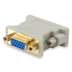 ADATTATORE EQUIP DVI-A MASCHIO A VGA FEMMINA HDB15 - SUPPORTA RISOLUZIONI FINO A 1280 X 1024