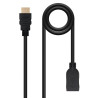 CAVO PROLUNGA NANOCABLE HDMI V1.3B MASCHIO A HDMI FEMMINA 1M - COLORE NERO