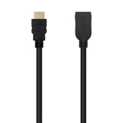 CAVO PROLUNGA NANOCABLE HDMI V1.3B MASCHIO A HDMI FEMMINA 1M - COLORE NERO