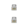 CAVO PATCH CAVO DI RETE NANOCABLE RJ45 LSZH CAT.6A UTP AWG24 3M - COLORE GRIGIO
