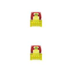CAVO PATCH CAVO DI RETE NANOCABLE RJ45 LSZH CAT.6A SFTP AWG26 3M - COLORE ROSSO