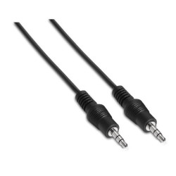 CAVO AUDIO STEREO AISENS - JACK 3.5/M-JACK 3.5/M - 0.3 M - COLORE NERO