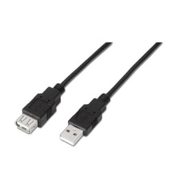 CAVO PROLUNGA AISENS USB 2.0 - TIPO A MASCHIO A TIPO A FEMMINA - 1,8 M - COLORE NERO