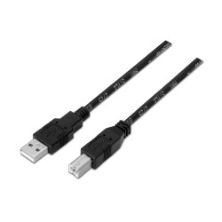 CAVO STAMPANTE AISENS USB 2.0 - TIPO A MASCHIO A TIPO B MASCHIO - 3,0 M - COLORE NERO