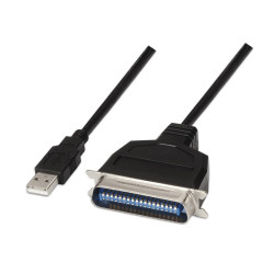 CONVERTITORE STAMPANTE USB AISENS - TIPO A MASCHIO A CN36 (IEEE1284)/M - 1,5 M - COLORE NERO