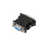 ADATTATORE AISENS DVI A SVGA - 24+5/MASCHIO-HDB15/FEMMINA - COLORE NERO