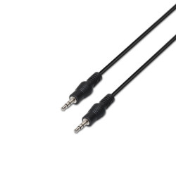 CAVO AUDIO STEREO AISENS - JACK 3.5/M-JACK 3.5/M - 3.0M - COLORE NERO