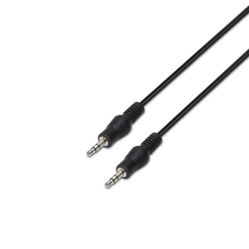 CAVO AUDIO STEREO AISENS - JACK 3.5/M-JACK 3.5/M - 3.0M - COLORE NERO