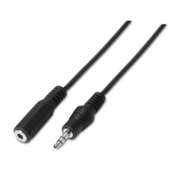 CAVO AUDIO STEREO AISENS - JACK 3.5/M-JACK 3.5/M - 0.3 M - COLORE NERO
