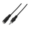 CAVO AUDIO STEREO AISENS - JACK 3.5/M-JACK 3.5/M - 0.3 M - COLORE NERO