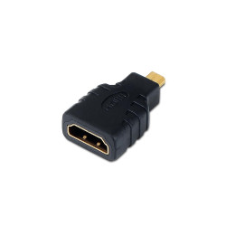 ADATTATORE AISENS DA HDMI A MICRO HDMI - A FEMMINA-HDMI D/MASCHIO - NERO