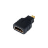 ADATTATORE AISENS DA HDMI A MICRO HDMI - A FEMMINA-HDMI D/MASCHIO - NERO