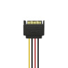 CAVO DI ALIMENTAZIONE SATA AISENS - SATA/M-2XSATA/H - 20 CM - COLORE NERO