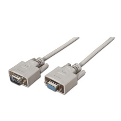 CAVO SERIALE AISENS RS232 - DB9/M-DB9/F - 1,8 M - COLORE BEIGE