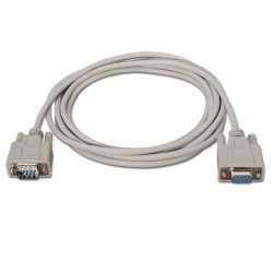 CAVO SERIALE AISENS RS232 - DB9/M-DB9/F - 1,8 M - COLORE BEIGE