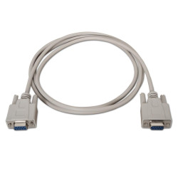 CAVO SERIALE AISENS RS232 - DB9/F-DB9/F - 1,8M - COLORE BEIGE