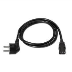 CAVO ALIMENTAZIONE CPU AISENS - CEE7/M-C13/H - 1,5M - 100% RAME PURO AWG18 - COLORE NERO