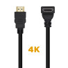 CAVO HDMI AISENS V2.0 ANGOLATO PREMIUM HIGH SPEED ??/ HEC 4K@60HZ 18GBPS - A/MA/M - 1.0M - COLORE NERO